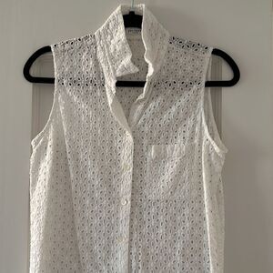 🧡 Equipment Eyelet Button Down Top / Tunic / Swim Cover-Up